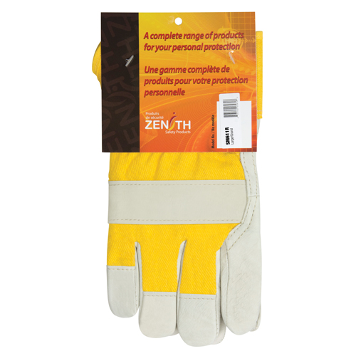 Abrasion-Resistant Winter-Lined Fitters Gloves, Large, Grain Cowhide Palm, Foam Fleece Inner Lining OSI Industrial Sales
