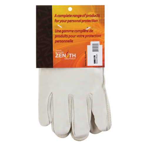 Gants de conducteur doubl&eacute;s pour l'hiver, Moyen, Paume en Cuir fleur de vache, Molleton OSI Industrial Sales