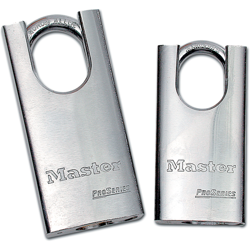 Cadenas &agrave; arceau prot&eacute;g&eacute;, Cl&eacute;s diff&eacute;rentes, Acier tremp&eacute;, Largeur de 1-9/16" OSI Industrial Sales