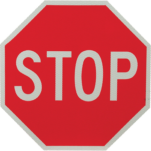 Panneau de signalisation &agrave; deux c&ocirc;t&eacute;s  Stop/Slow  OSI Industrial Sales