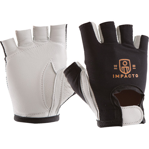 Anti-Impact Left-Hand Glove, X-Small, Goatskin/Split Leather Palm, Hook & Loop Cuff OSI Industrial Sales