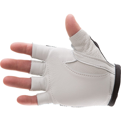 Anti-Impact Left-Hand Glove, X-Small, Goatskin/Split Leather Palm, Hook & Loop Cuff OSI Industrial Sales