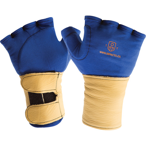 Fingerless Glove Liner with Wrist Restrainer, Size X-Small, Poly-Cotton Palm OSI Industrial Sales