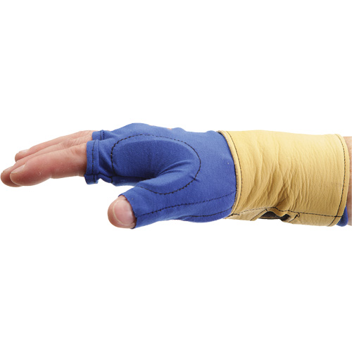 Fingerless Glove Liner with Wrist Restrainer, Size X-Small, Poly-Cotton Palm OSI Industrial Sales