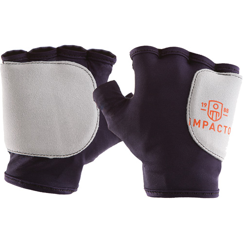 Palm/Side Fingerless Protection Gloves - Right, X-Small, Suede Palm, Slip-On Cuff OSI Industrial Sales