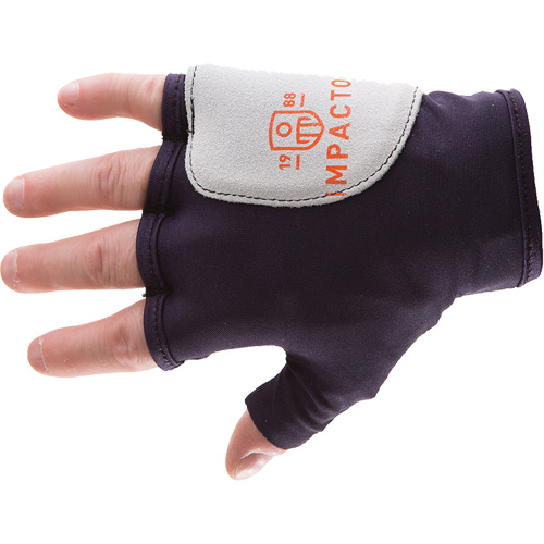 Palm/Side Fingerless Protection Gloves - Right, X-Small, Suede Palm, Slip-On Cuff OSI Industrial Sales