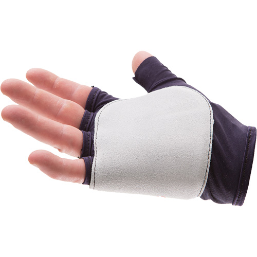 Palm/Side Fingerless Protection Gloves - Right, X-Small, Suede Palm, Slip-On Cuff OSI Industrial Sales