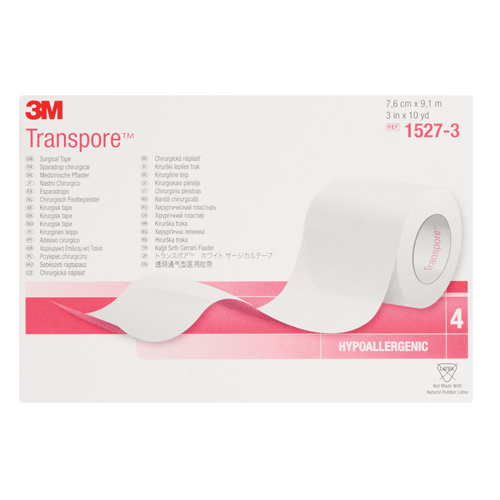 3M Transpore Surgical Tape, Class 1, 30' L x 3" W OSI Industrial Sales