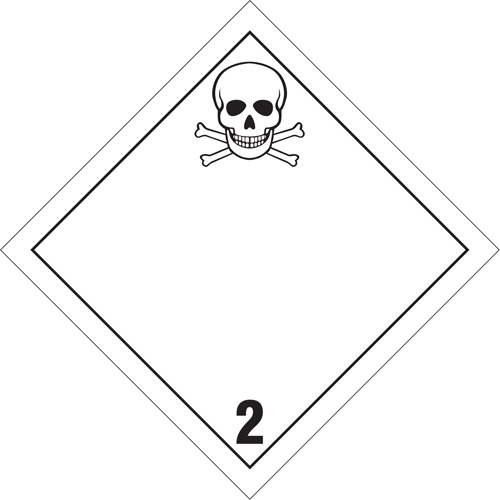 Toxic Gas TDG Placard, Plastic OSI Industrial Sales