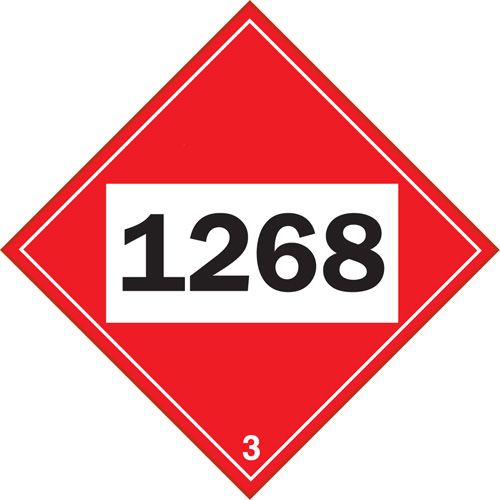 1268 Petroleum Distillates TDG Placard, Plastic OSI Industrial Sales