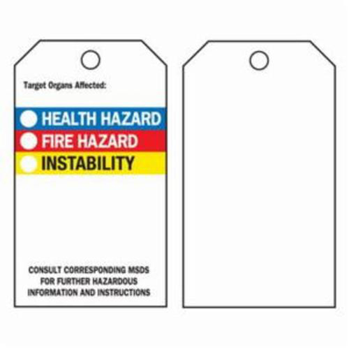 &eacute;tiquettes du droit &agrave; l'information, Polyester, 3" la x 5-3/4" h, Anglais OSI Industrial Sales