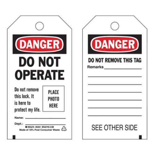 &eacute;tiquettes  Do Not Operate  autoplastifiantes, Polyester, 3" la x 5-3/4" h, Anglais OSI Industrial Sales