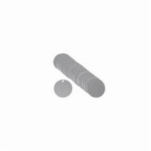 &eacute;tiquettes rondes vierges pour vannes, Aluminium, 2" dia. OSI Industrial Sales