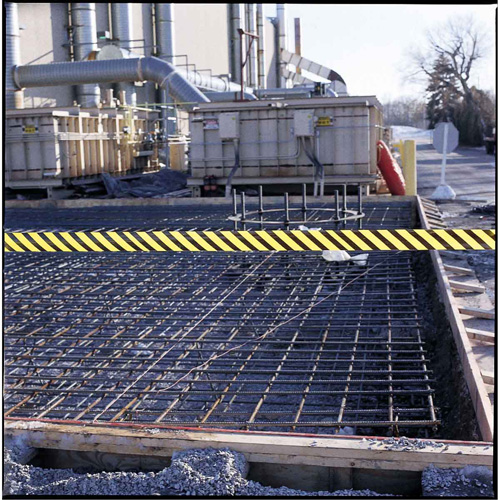 Barricade Tape, English, 3" W x 200' L, 3 mils, Black on Yellow OSI Industrial Sales
