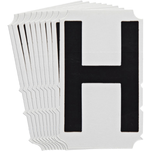 &eacute;tiquettes de lettres et chiffres gothiques individuels Quick-Align, H, 4" h, Noir OSI Industrial Sales