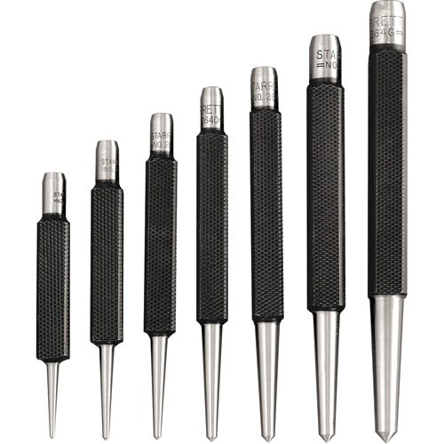 Ensemble de 7 pointeaux &agrave; centrer &agrave; tige carr&eacute;e OSI Industrial Sales