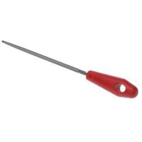 File with Red Handle, 8" L, Round, Bastard Cut OSI Industrial Sales