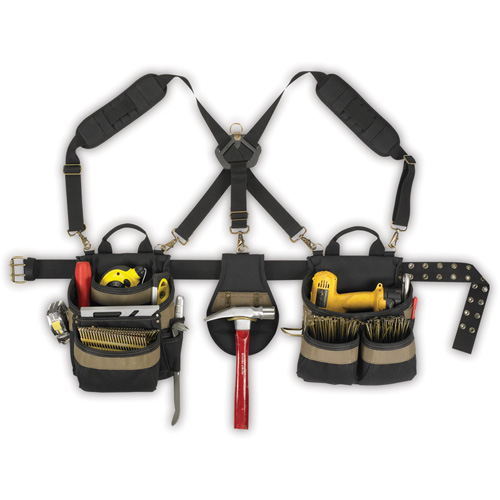 20-Pocket, 5-Piece Comfortlift Combo Systems, Polyester, Black OSI Industrial Sales
