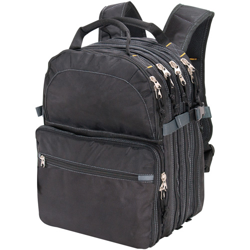 75-Pocket Tool Backpacks, 13" L x 17-1/2" W, Black, Nylon OSI Industrial Sales