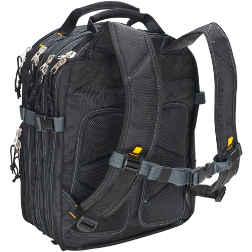 75-Pocket Tool Backpacks, 13" L x 17-1/2" W, Black, Nylon OSI Industrial Sales