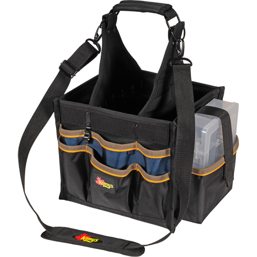 Large Electrical & Maintenance Tool Carrier, Polyester, 23 Pockets, Black OSI Industrial Sales