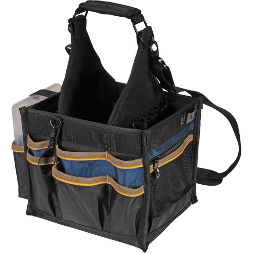 Large Electrical & Maintenance Tool Carrier, Polyester, 23 Pockets, Black OSI Industrial Sales
