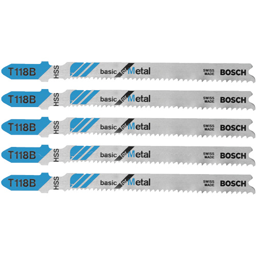 Lames de scie sauteuse de base pour le m&eacute;tal, Acier rapide, Tige en T, 3-5/8" lo OSI Industrial Sales