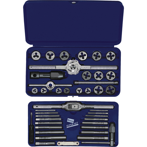 Hanson&reg; Metric Tap & Hex Die Set, 25 Pieces OSI Industrial Sales