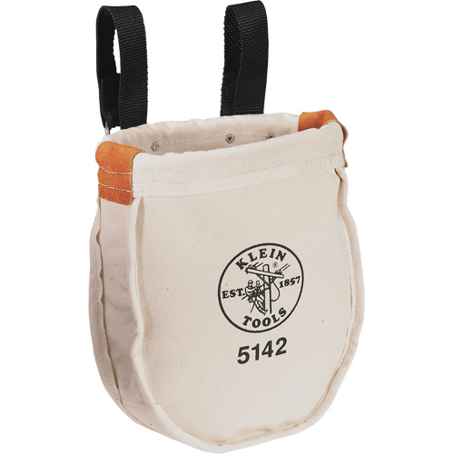 Sac &agrave; outils utilitaire avec connexion &agrave; boucle, Toile, 1 pochettes, Beige/Noir OSI Industrial Sales