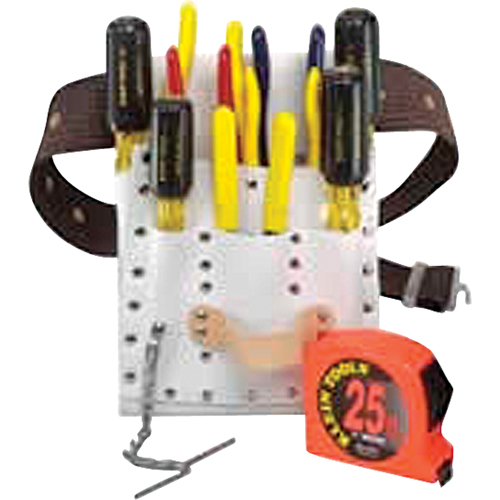 ENS OUTILS ELECTRICIEN A/POCHETTE CEINTURE, Cuir, Blanc OSI Industrial Sales