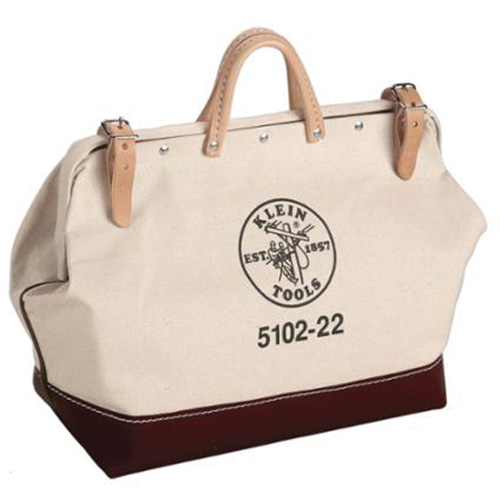 Sac d'outils robuste de 22 po, Toile, 1 pochettes, Brun/Naturel OSI Industrial Sales