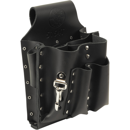 Tool Pouch, Multiple Tool Holder, Leather, 8 Pockets OSI Industrial Sales