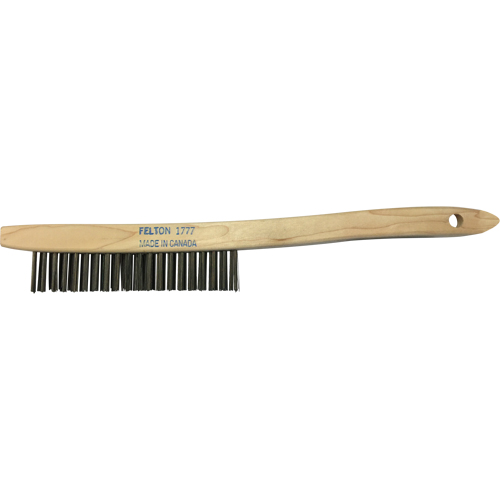 Brosses de nettoyage &agrave; manche recourb&eacute;, Laiton, 3 x 19 rangs de fils, Longueur 14" OSI Industrial Sales