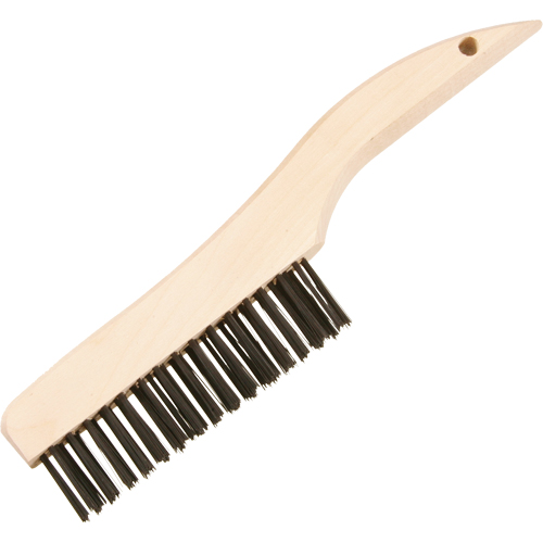 Brosses de nettoyage &agrave; manche en patin, Laiton, 4 x 16 rangs de fils, Longueur 10" OSI Industrial Sales