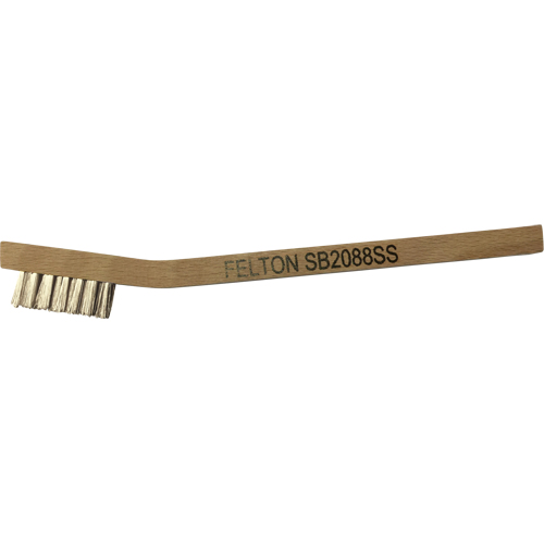 Petites brosses de nettoyage, Acier inoxydable, 3 x 7 rangs de fils, Longueur 7-3/4" OSI Industrial Sales