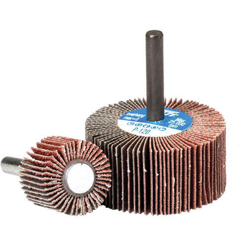 Meule &agrave; lamelles, Oxyde d'aluminium, Grain 180, 3" x 1" x 1/4" OSI Industrial Sales