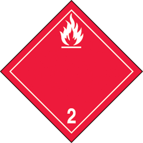 TDG Shipping Labels, Class 2.1, Flammable Gases, Paper OSI Industrial Sales