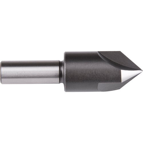 Fraise &agrave; queue droite, 3/8", Acier rapide, Angle de 60°, 3 cannelures OSI Industrial Sales