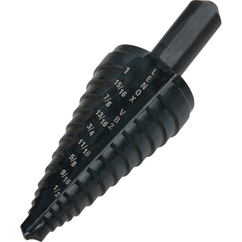 #2 Step Drill Bit, 1/8" - 1" , 1/16" Increments, High Speed Steel OSI Industrial Sales