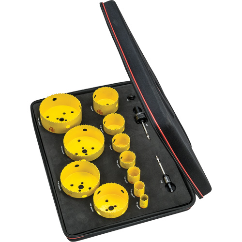 Trousse de scie cloche pour &eacute;lectricien, 14 morcea OSI Industrial Sales