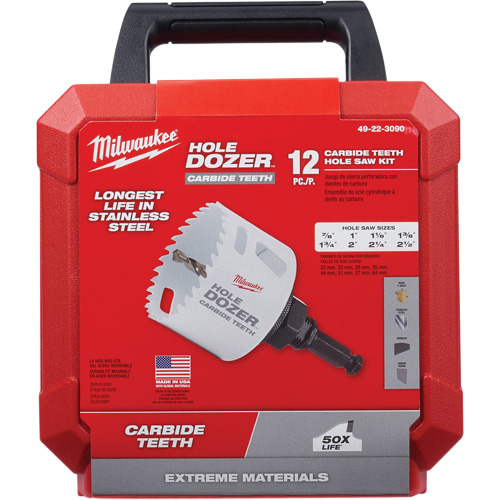 Trousse de scies-cloches Hole Dozer, 12 morceaux OSI Industrial Sales