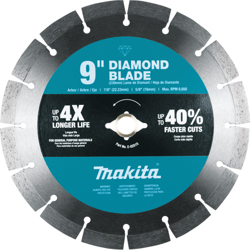 Lame diamant &agrave; bordure segment&eacute;e OSI Industrial Sales