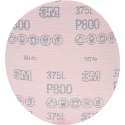 Disque &agrave; pellicule Hookit 375L, dia 6", Grain P800, Oxyde d'aluminium OSI Industrial Sales