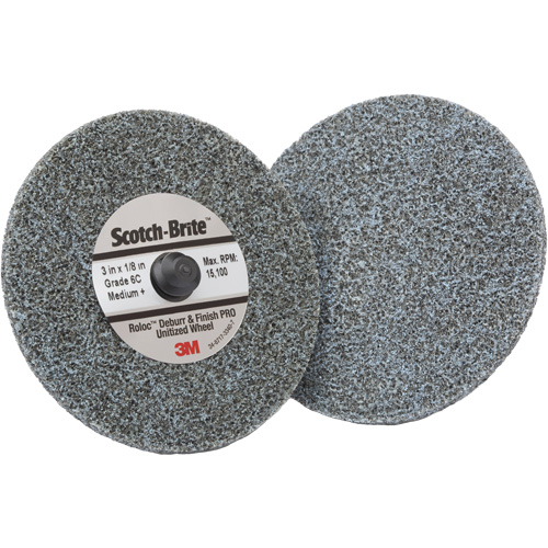Roloc Deburr & Finish Pro TR Unitized Wheel, 2" x 1/4", Medium Grit, Ceramic OSI Industrial Sales