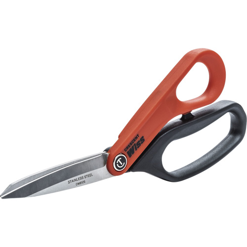 Cisaille tout usage en acier inoxydable pour ouvrier professionnel, 8-1/2", Poign&eacute;e Anneaux OSI Industrial Sales