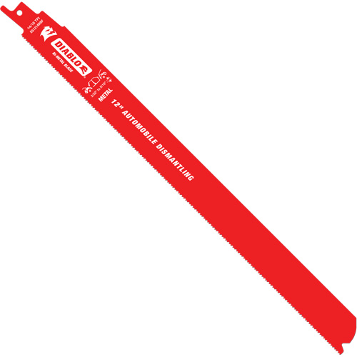 Reciprocating Blade for Auto Dismantling, Bi-Metal, 10-14 TPI, 12" L x 1" W OSI Industrial Sales