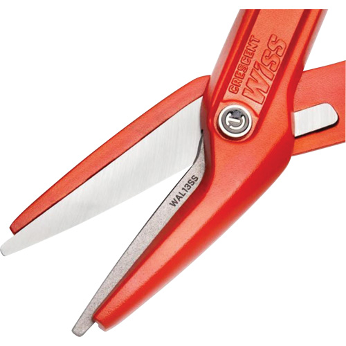 13" Serrated Aluminum Tinner Snip with Dipped Handle, 3" Cut Length, Straight Cut OSI Industrial Sales