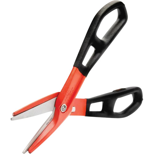 13" Serrated Aluminum Tinner Snip with Dipped Handle, 3" Cut Length, Straight Cut OSI Industrial Sales