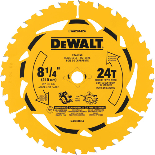 Ripping Circular Saw Blade, 8-1/4", 40 Teeth, Wood Use OSI Industrial Sales