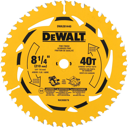 Cross Cutting Circular Saw Blade, 8-1/4", 40 Teeth, Wood Use OSI Industrial Sales